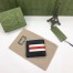 Gucci Bi-fold Wallet in Black Leather with Stripe