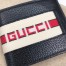 Gucci Bi-fold Wallet in Black Leather with Stripe