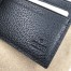Gucci Bi-fold Wallet in Black Leather with Stripe