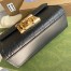 Gucci Padlock Small Shoulder Bag in Black Guccissima Leather