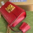 Gucci Padlock Small Shoulder Bag in Red Guccissima Leather