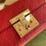 Gucci Padlock Small Shoulder Bag in Red Guccissima Leather