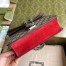 Gucci Dionysus Mini Shoulder Bag in GG Canvas with Red Suede