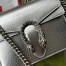 Gucci Dionysus Mini Bag in Silver Metallic Leather