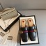 Gucci Women's Slippers in Black Leaher with Signature Web