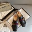 Gucci Women's Slippers in Black Leaher with Signature Web