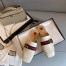 Gucci Women's Slippers in White Leaher with Signature Web
