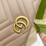 Gucci GG Marmont Zip Around Wallet In Dusty Pink Matelasse Leather