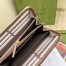 Gucci GG Marmont Zip Around Wallet In Dusty Pink Matelasse Leather