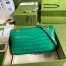 Gucci GG Marmont Small Shoulder Bag in Green Crocodile Leather
