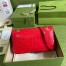 Gucci GG Marmont Small Shoulder Bag in Red Crocodile Leather