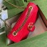 Gucci GG Marmont Small Shoulder Bag in Red Crocodile Leather