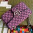 Gucci GG Marmont Small Shoulder Bag in Pink GG Canvas