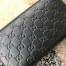 Gucci Zippy Organizer Wallet In Black Signature Leather 
