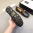 Gucci Men's Driver Loafers in Black Leather with Web