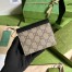 Gucci Padlock Trifold Wallet In GG Supreme Canvas
