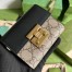 Gucci Padlock Trifold Wallet In GG Supreme Canvas