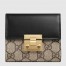 Gucci Padlock Trifold Wallet In GG Supreme Canvas