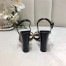 Gucci Marmont Sandals 105mm in Black Leather 