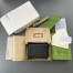 Gucci GG Marmont Card Case Wallet In Black Grained Leather