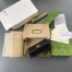 Gucci GG Marmont Card Case Wallet In Black Grained Leather