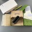 Gucci GG Marmont Card Case Wallet In Black Grained Leather