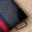 Gucci Messenger Bag in Black GG Supreme Canvas with Web