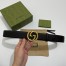 Gucci Black Leather 38MM Belt with Interlocking G Buckle