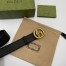 Gucci Black Leather 38MM Belt with Interlocking G Buckle