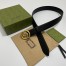 Gucci Black Leather 38MM Belt with Interlocking G Buckle
