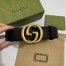 Gucci Black Leather 38MM Belt with Interlocking G Buckle