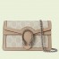 Gucci Dionysus Super Mini Bag in White GG Supreme Canvas