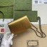 Gucci Dionysus Super Mini Bag in Gold Metallic Leather