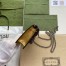 Gucci Dionysus Super Mini Bag in Gold Metallic Leather
