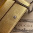 Gucci Dionysus Super Mini Bag in Gold Metallic Leather