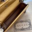 Gucci Dionysus Super Mini Bag in Gold Metallic Leather