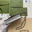 Gucci Dionysus Super Mini Bag in Silver Metallic Leather