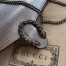Gucci Dionysus Super Mini Bag in Silver Metallic Leather