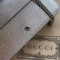 Gucci Dionysus Super Mini Bag in Silver Metallic Leather