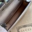 Gucci Dionysus Super Mini Bag in Silver Metallic Leather