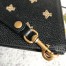 Gucci Portfolio Pouch in Black Leather with Bee and Star