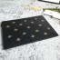 Gucci Portfolio Pouch in Black Leather with Bee and Star
