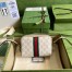 Gucci Ophidia Mini Camera Bag in White GG Supreme Canvas
