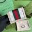 Gucci Ophidia Card Case Wallet in White GG Supreme Canvas
