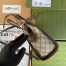 Gucci Ophidia Small Tote Bag in GG Canvas with Brown Leather