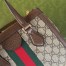 Gucci Ophidia Small Tote Bag in GG Canvas with Brown Leather