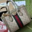 Gucci Ophidia Small Tote Bag in White GG Supreme Canvas