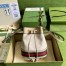 Gucci Ophidia GG Mini Bucket Bag in White Supreme Canvas