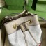 Gucci Ophidia GG Mini Bucket Bag in White Supreme Canvas