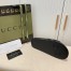 Gucci Women's Slide Sandals in Black Rubber GG